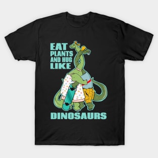 Funny vegan dinosaurs T-Shirt